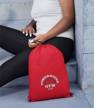 Woman with Powerhouse Gym Accessory Bag