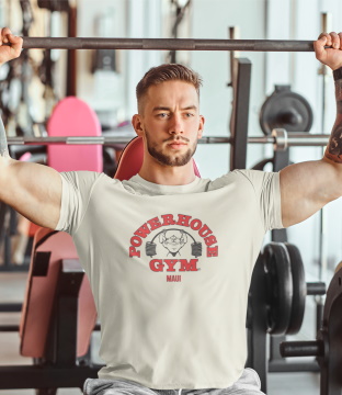 Man in a Powerhouse T-Shirt